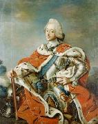 Carl Gustaf Pilo Portrait of King Frederik V of Denmark, oil painting on canvas